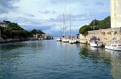 Stefan im Hafen von Veli Losinj