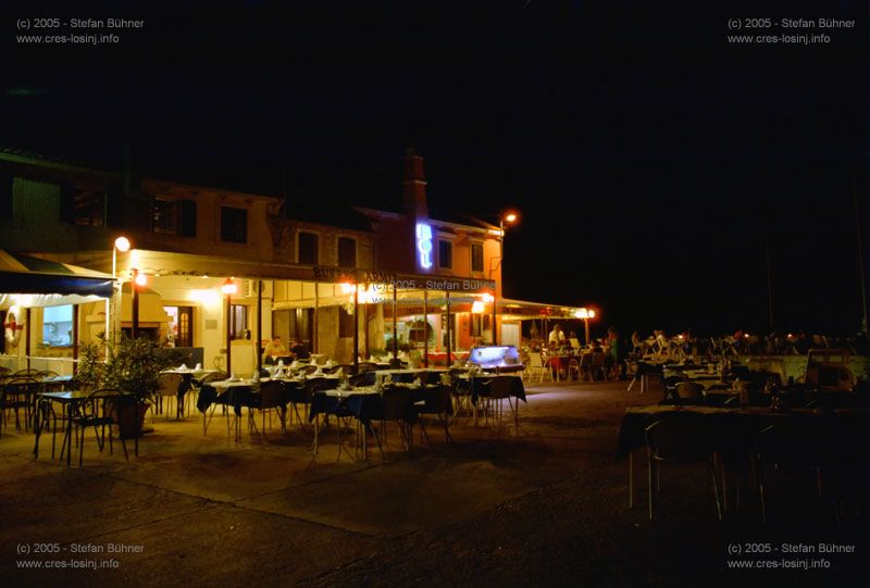 Fischspezialit�tenrestaurants in Rovenks auf Losinj warten auf G�ste